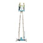14 M Working Height Compact Double Mast Aluminum Mobile Aerial Work Platform