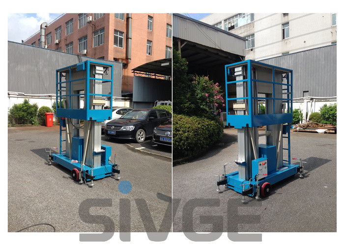 Outdoor Hydraulic Aerial Work Platform 14 Meter Height For Window Cleaning
